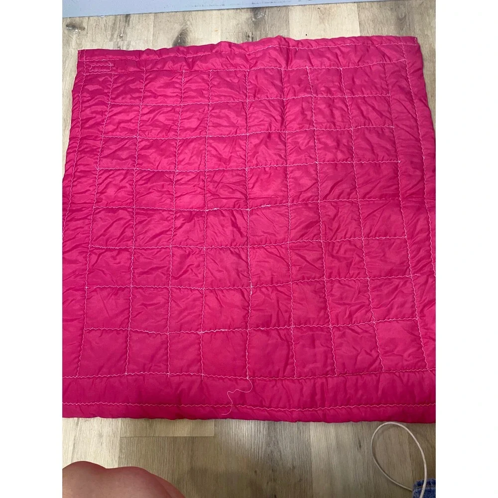 Vintage Ball Doll Patchwork Quilt Blanket Frances Grimett Handmade Pink Multi